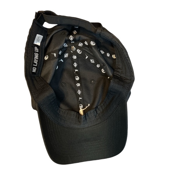 No Laying Up Custom Performance Hat | Black w/ White Wayward Drive Logo - Picture 2 of 4
